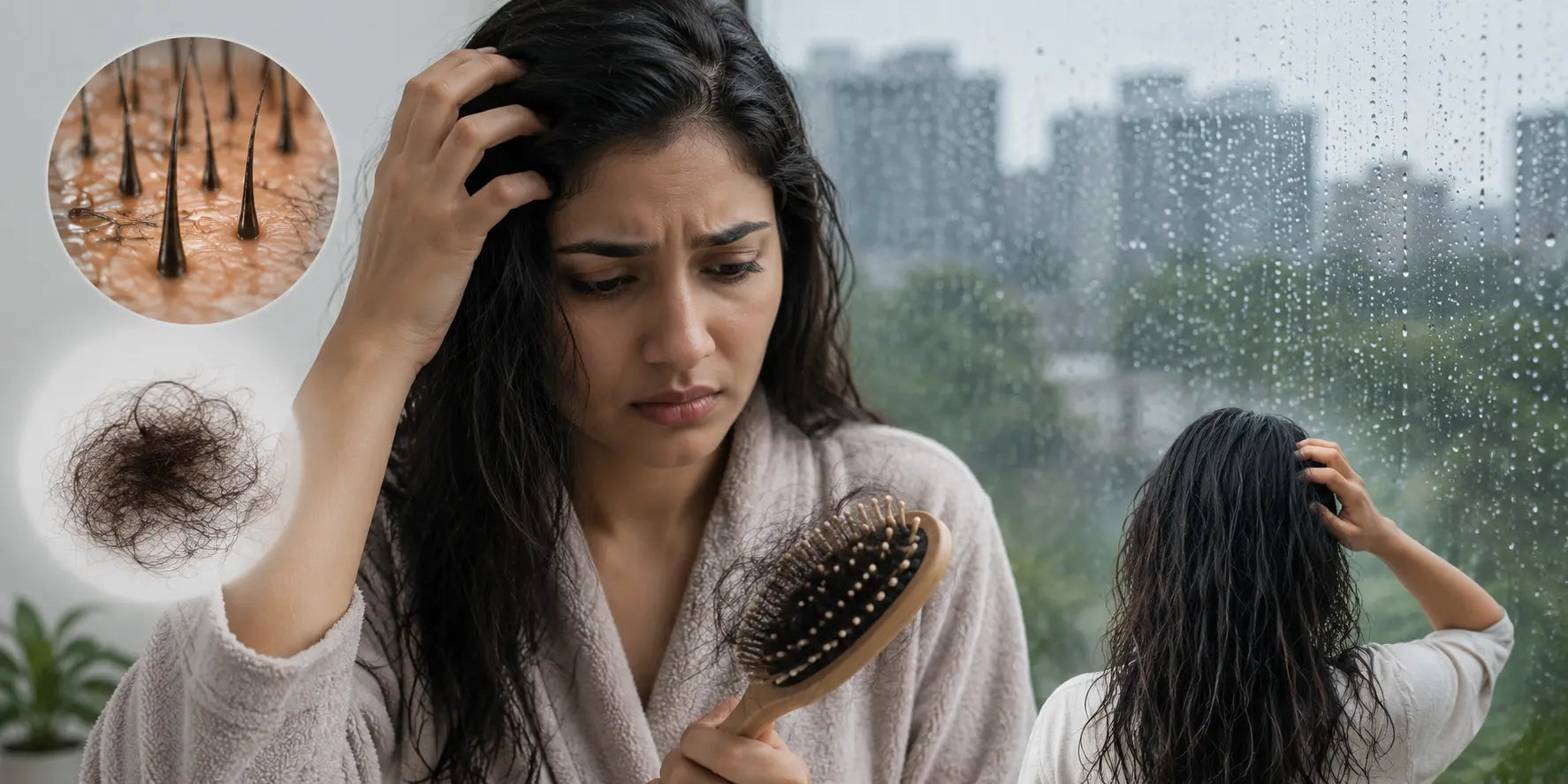 Hair fall during the monsoon season and tips for maintaining healthy hair