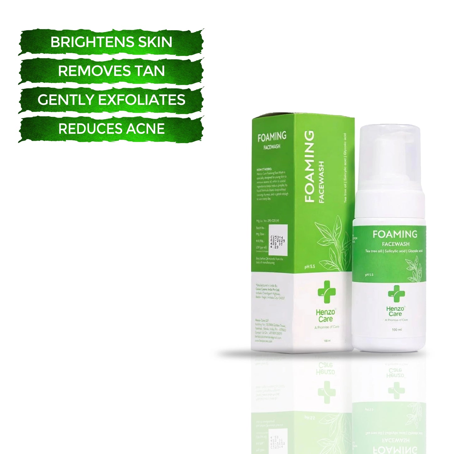 HENZOCARE FOAMING FACEWASH | 100ml
