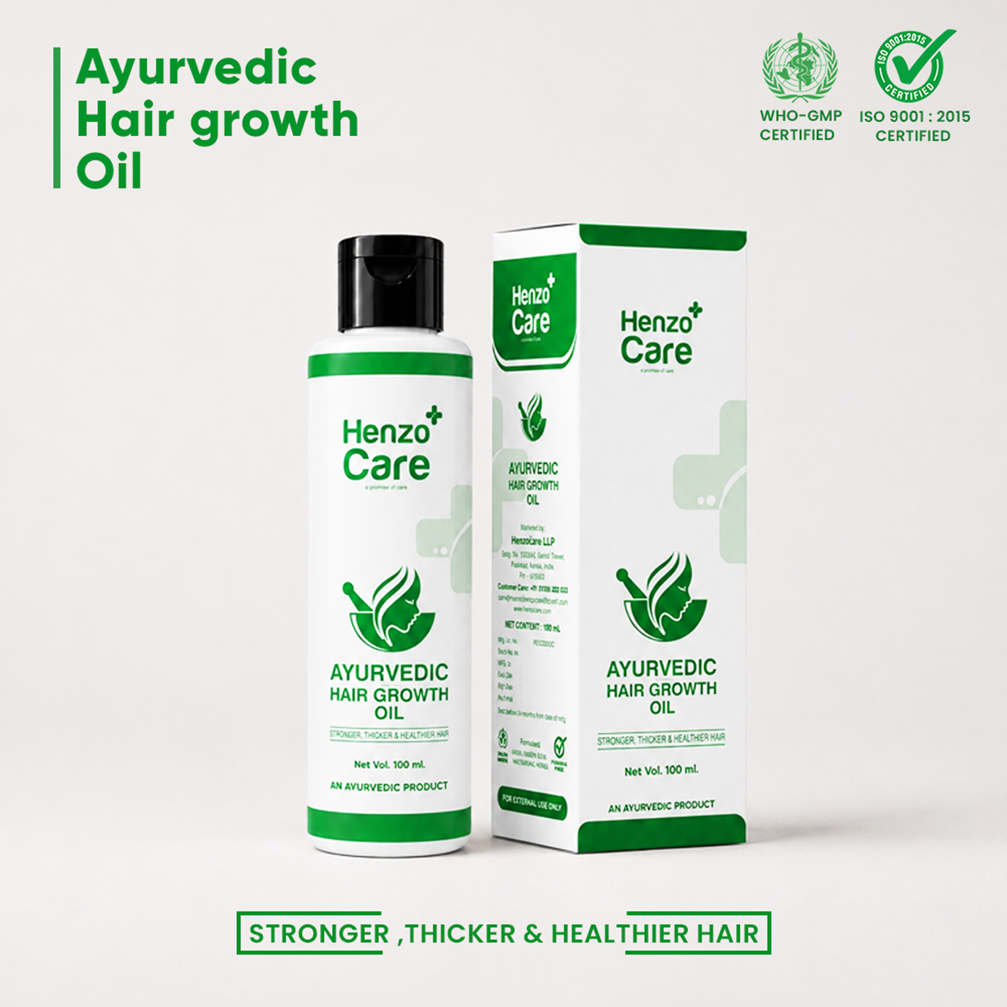 Henzocare Ayurvedic Hair Growth Oil